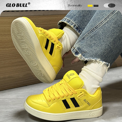 休闲圆头板鞋男女同款面包鞋