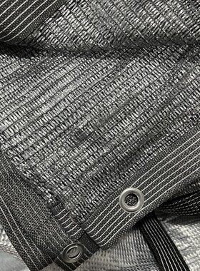 银灰色4针遮阳网60%遮光网降温隔热