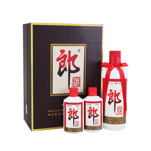 2022年可选郎牌郎酒子母郎53度酱香型白酒500ml+100ml礼盒装
