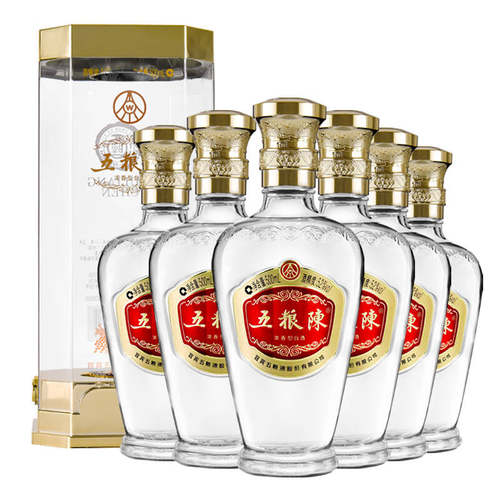 2021年五粮浓香 五粮陈典范 52度浓香型白酒500ML*6瓶礼盒装送礼