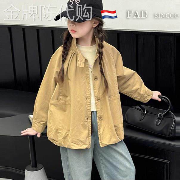 FAD SINCGO外套女款秋装2025新款女大童春秋洋气夹克衫薄款秋季潮