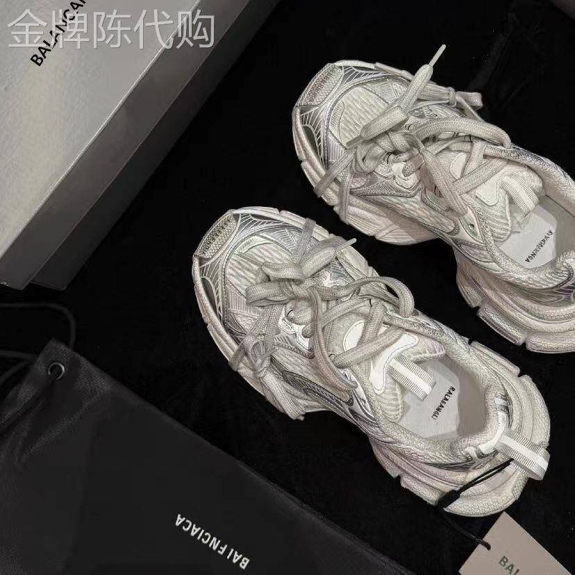 香港HAMAINI巴黎同款3XL老爹鞋女正品复古做旧走秀款增高鞋子
