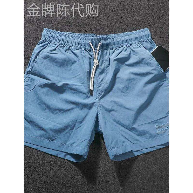 UASK冰丝运动短裤男夏季2025新款外穿高端休闲男士沙滩四分裤宽松