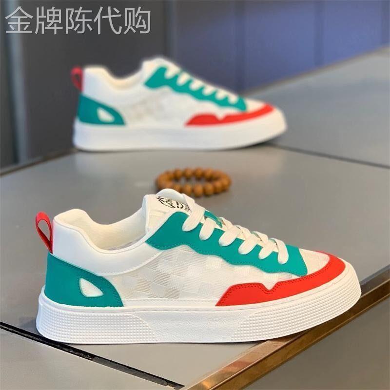 英国&奢品~增高板鞋男青春潮流休闲板鞋拼接厚底百搭男士板鞋潮鞋