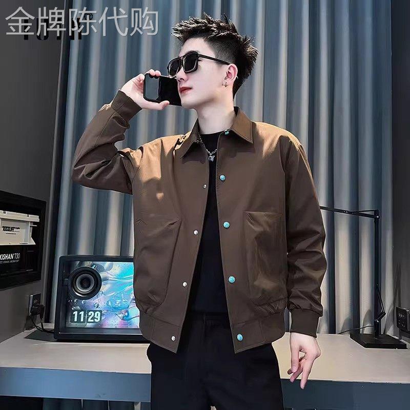 工装外套男士春秋季潮牌宽松痞帅高级感休闲上衣潮流百搭短款夹克