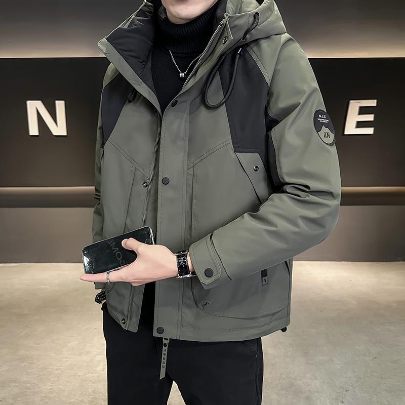 MAROLIO~冲锋羽绒服男冬季加厚潮牌高端户外防寒可拆内胆工装外套