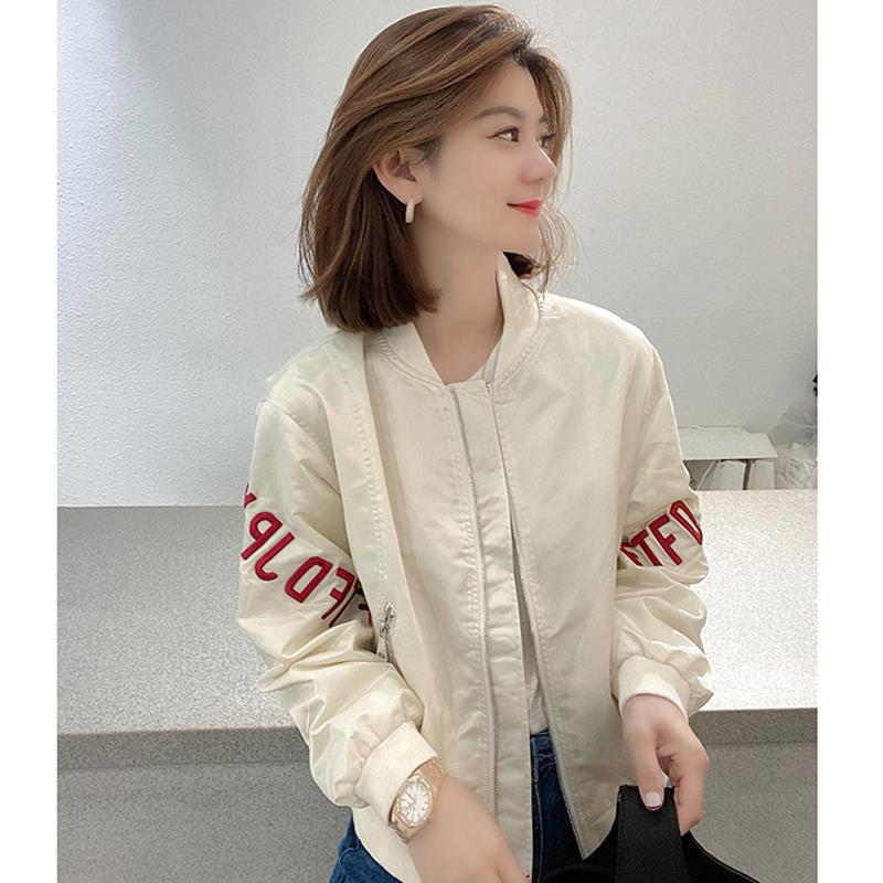 法国ASW高级感小香风外套女春秋ins时尚棒球服小个子短款夹克上衣