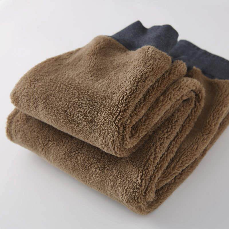 MAROLIO~显瘦不臃肿！重磅加绒羊羔绒运动裤男休闲宽松抽绳束脚裤