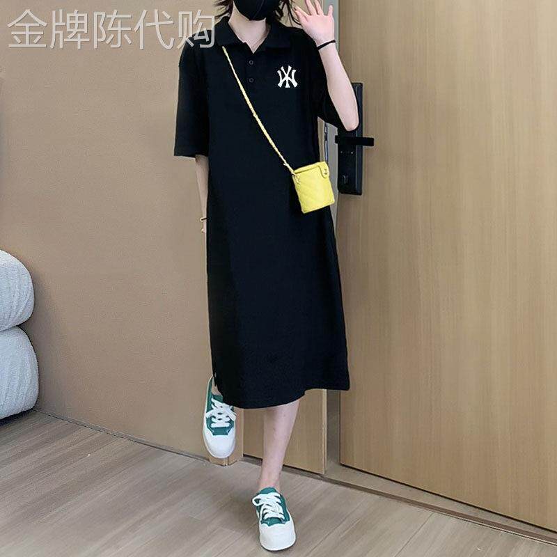 polo连衣裙女装夏季欧货潮牌运动休闲长裙气质减龄宽松过膝卫衣裙
