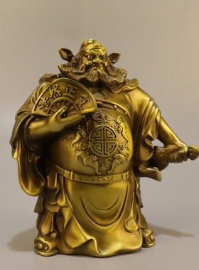 钟馗神像摆件铜工艺品风水桌面