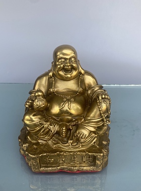 小号弥勒佛铜像招财摆件对我生财