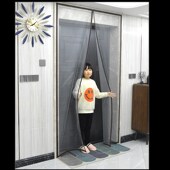 阳台推拉a门落地窗魔术贴防蚊门帘纱窗网自粘纱门自装 沙窗金刚网