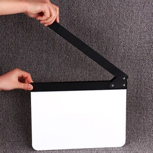 电影道具大号亚克力导演板电影场记板G拍板木制工艺品摆件打板摄
