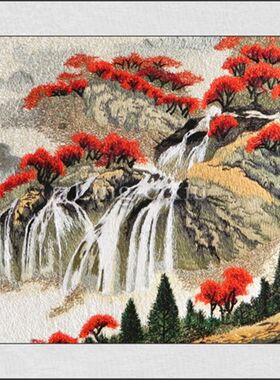 40*6a0软裱成品工厂直卖价苏绣苏州刺绣装饰挂画成品客厅卧