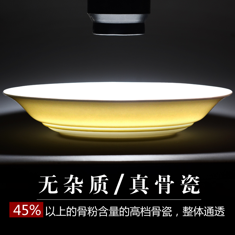 唐山骨质瓷捞饺子漏盘沥水双层y盘子家用陶瓷水饺盘子蒸饺子盘多