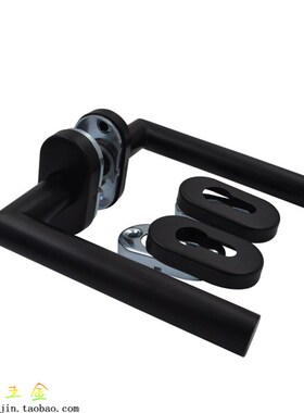 不锈钢铝合金黑色门锁塑钢门锁38方管B特窄门框分体8520 30 35锁