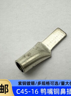 C45-6/10/16/25/35平方光伏空开插针插O片接线端子鸭嘴鼻子铜端子