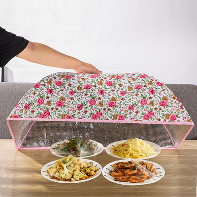 冬季新款保温菜罩l加厚盖菜罩饭菜罩可折叠餐桌罩伞大号长方形家
