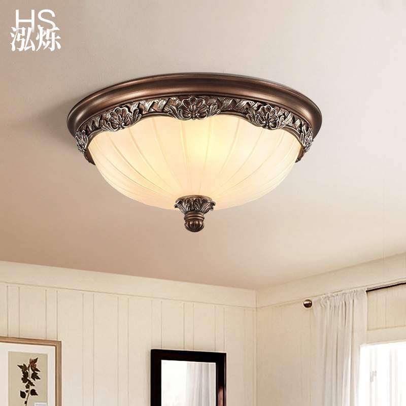 美式卧室吸顶灯法式复古奢华欧式过道玄关阳台灯走廊书房LED灯具,电子元器件市场,其它元器件,淘宝优惠券,粉丝福利购,淘宝优惠卷