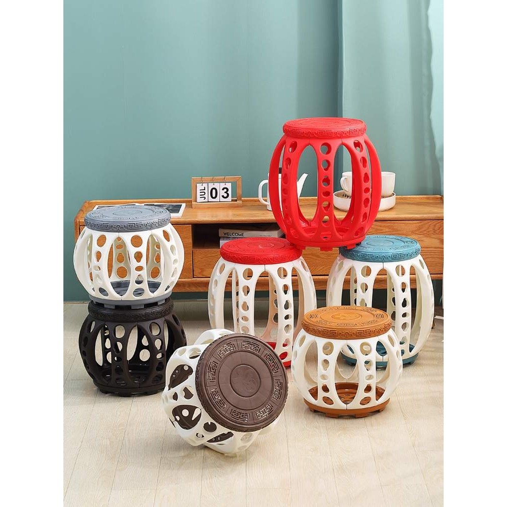 复古塑料圆鼓墩凳子中式墩客厅茶几凳茶室仿木古凳古筝鼓凳学琴凳,五金/工具,深沟球轴承,淘宝优惠券,粉丝福利购,淘宝优惠卷