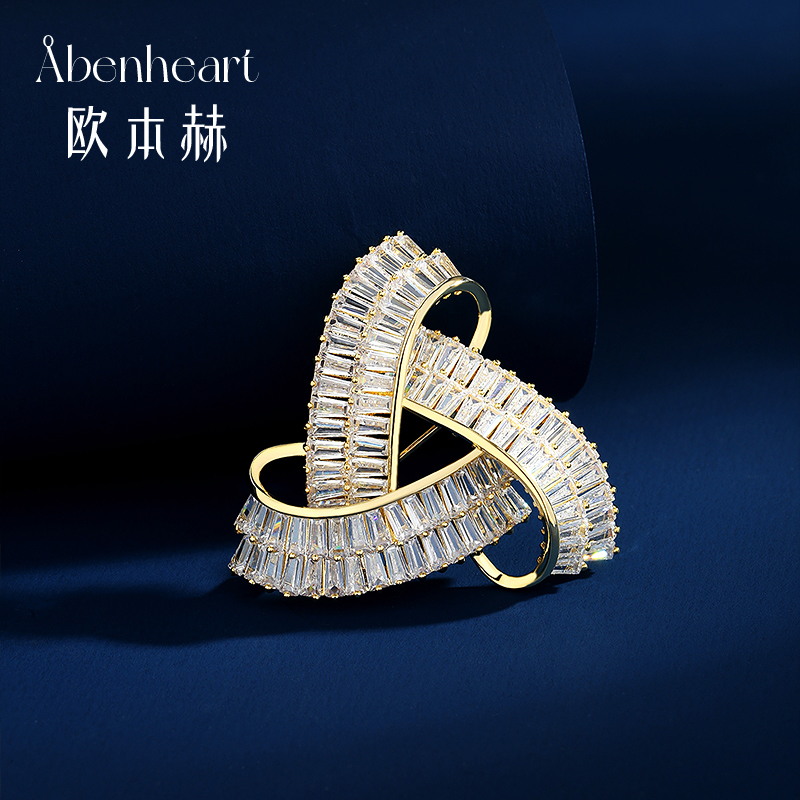 Abenheart丹麦胸针简约小众几何