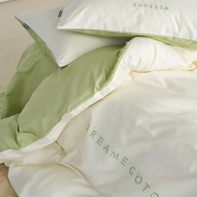 高长绒床单感四件套纯棉全被套棉床笠宿舍床上QD23839三棉件套床