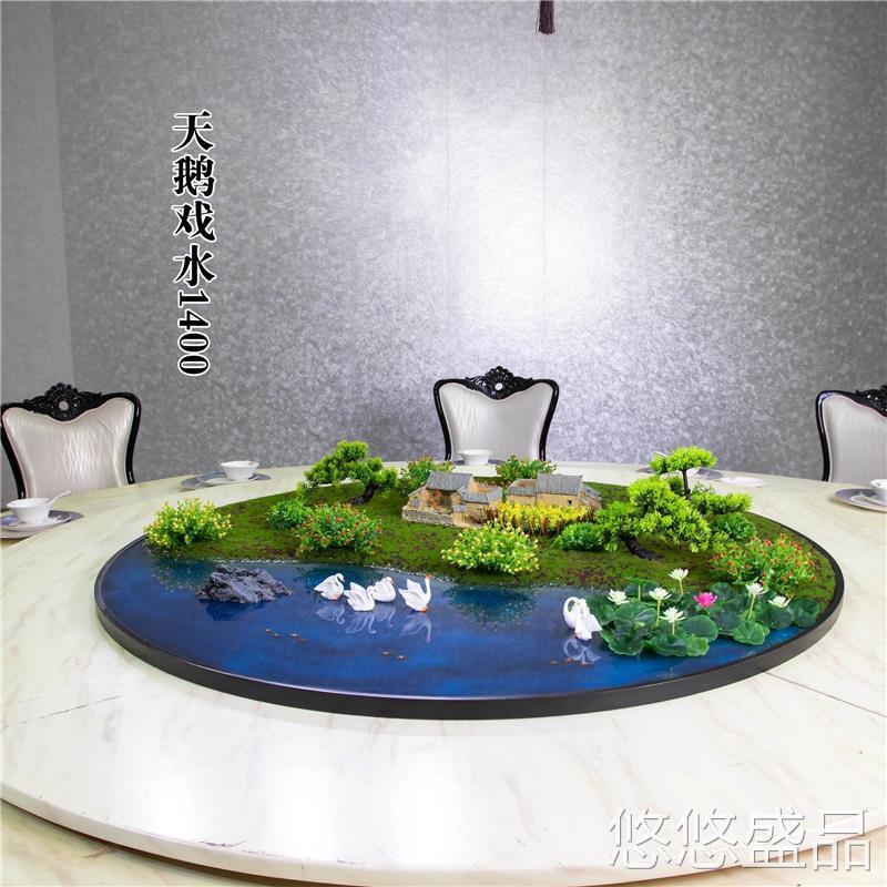 饭店桌桌花盆无品牌/景酒店大圆桌摆台饰造餐景微观装摆件花景艺