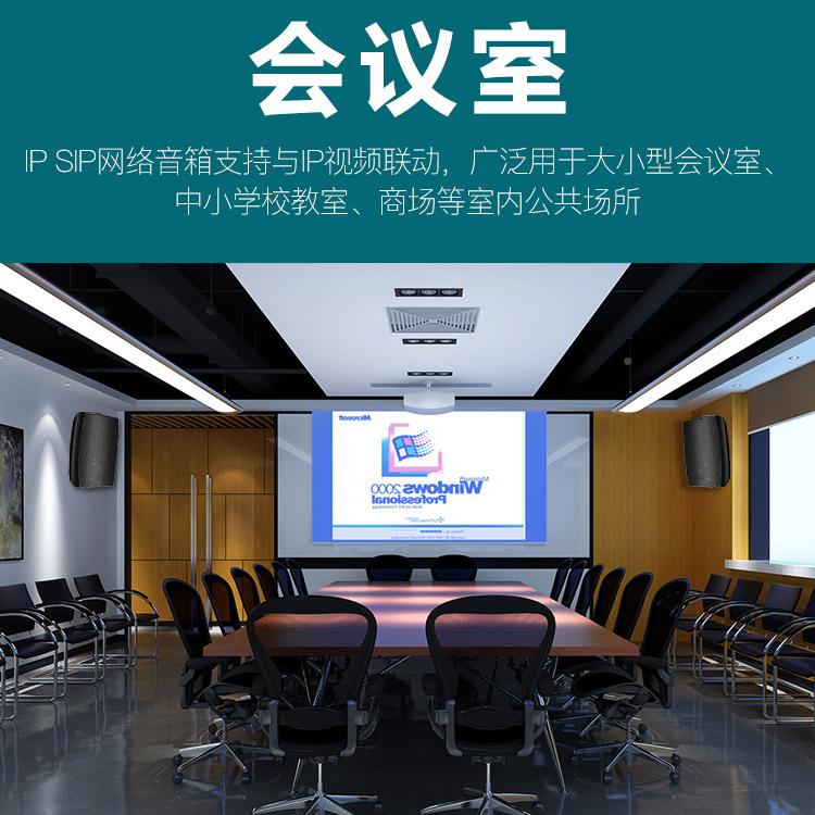 PSIPI园P音箱网络公共广播系统OE源教室壁挂IP网络壁有工厂音响对
