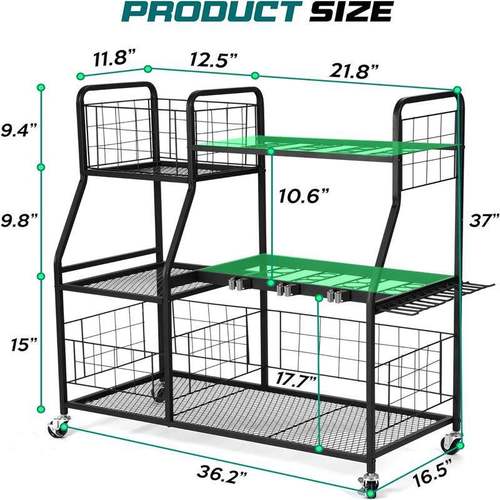 带轮子园GOT工具的收纳架电动工具置收纳盒工具支架整理储物架物