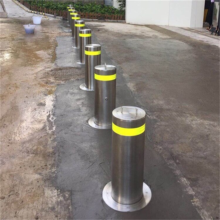 加厚不锈钢活动警示柱 可拆卸防撞柱 移动分隔路桩 止车柱