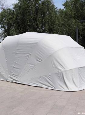 户外移自动遮阳动车库架停车棚伸半缩防晒遮光AL100474车罩透气支