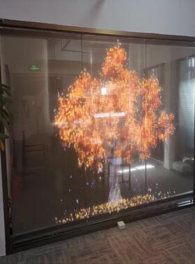 柔贴性透明LED屏幕Flexib屏leLEDscreenLED膜LP8E晶D膜屏工厂