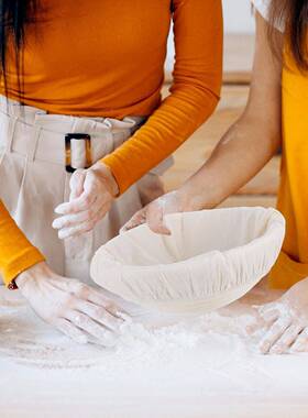 藤包发酵篮面欧LMW式发酵藤碗印尼编欧包手工收纳编筐天然