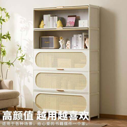 家书用柜纳收柜整理柜带儿门学生童ELO客厅卧室多层书架落地置物