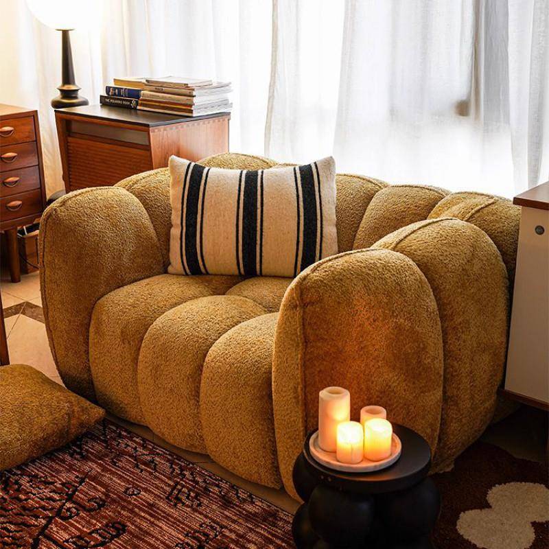 7K4bpj2E6uD2025代新花款法奶油风南瓜沙发现简约客厅棉式糖复古