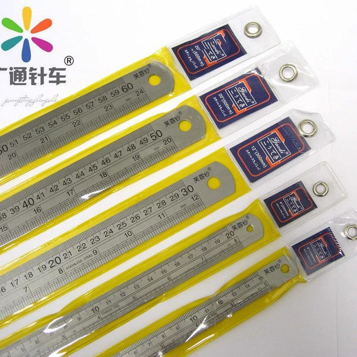 高迪加厚不锈钢英制钢尺图片