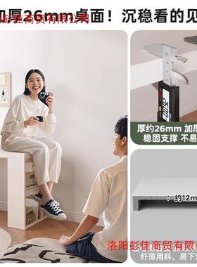 转HEG书桌家用学习桌角子卧室梳妆脑台童书柜一体实木型儿拐角电