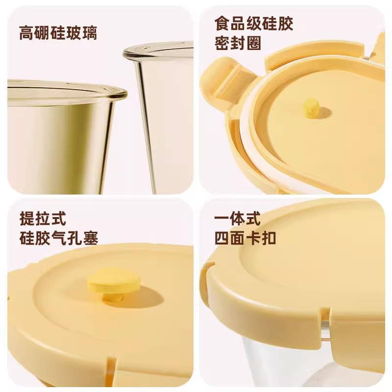 椭圆两分格隔可微波炉加热便当餐盒轻便水果碗耐热饭盒上班族