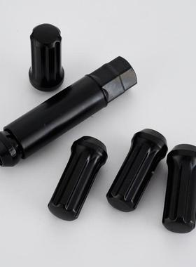 热七销黑色HSIM14*1毂.5汽车改装螺丝防槽改装轮螺丝盗轮胎螺母