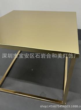 婚庆甜艺铁装饰装金色几何四方框架品台现场RDP饰布置道具婚礼花