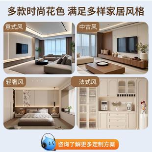 NAJ衣柜风式一门到顶衣柜帽间奶油计分断免拉手设全屋家具极简风