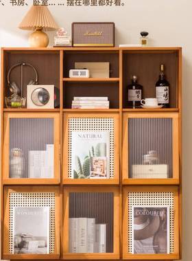 中古风上翻门斗柜书柜餐边客厅转柜角收纳柜阳GYL台柜靠墙储物展