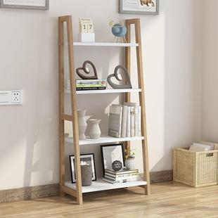 梯实木落层地多学生书架省空书间客厅房卧室简易SES形置物储物架