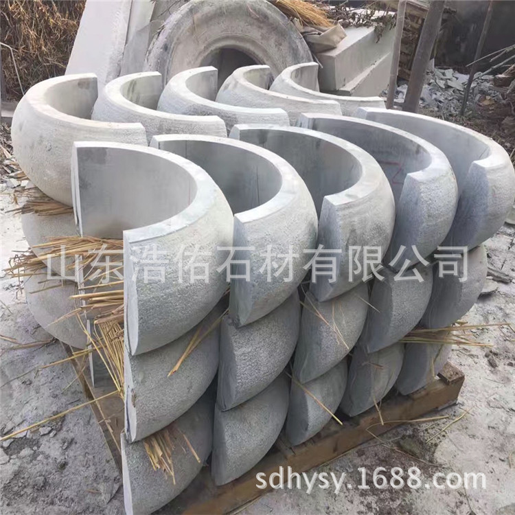 古建大殿石雕柱顶石抱柱石