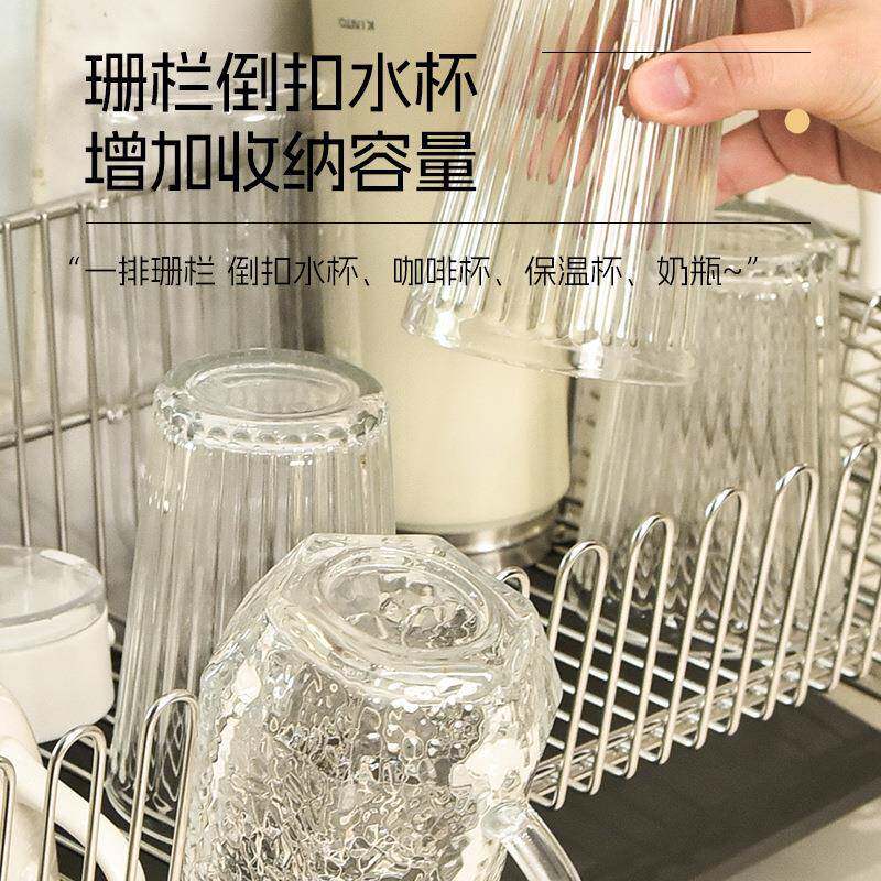 锈钢单层碗碟不沥水架台面小型厨房窄边BXGbkJfw筷盘子水水滤置物