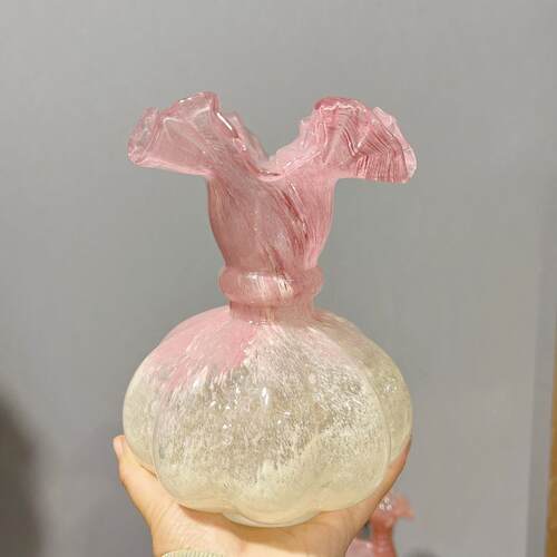 新品中珠古风彩色芬顿风法式南瓜花AL715525虹手瓶工琉璃玻璃家插