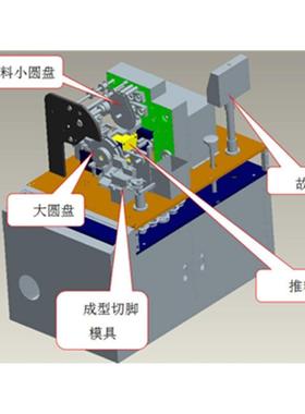 -厂家直销HD96自动穿1套管成型弯机弯折HD-961成型机脚机二极管成