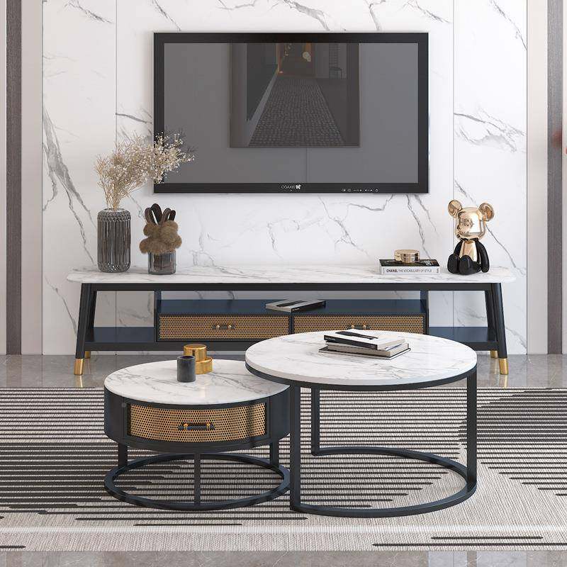 轻奢岩圆几组QY091101合意式大理石形茶几板桌楼盘样板间茶客厅子,住宅家具,茶几,淘宝优惠券,粉丝福利购,淘宝优惠卷