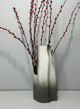 ABHOUSE美法式出口复古简奢陶瓷立22体花朵式墙景饰组合壁挂背玄