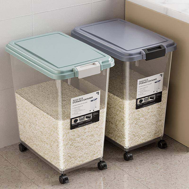 装米桶30斤50米斤家用防BLT米潮虫密封储箱米缸面粉面收防纳盒储